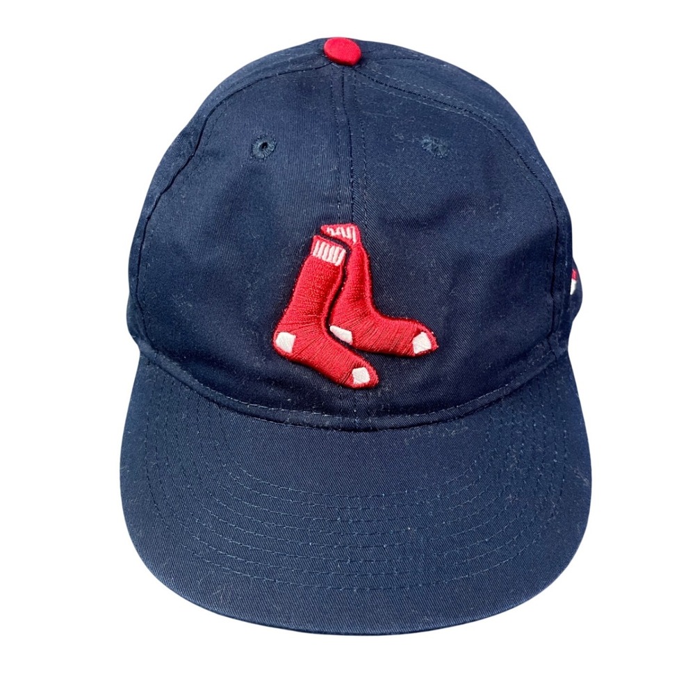 Boston Red Sox Team MLB OC Sports Navy Blue Adjustable Baseball Cap Hat OSFM